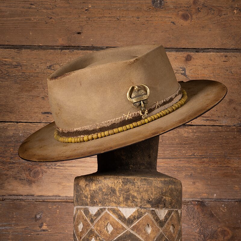 Chester Hand blocked custom felt hat from Blunt Panga side hand
